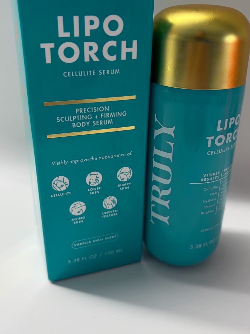 TRULY Lipo Torch Cellulite Serum - Turquoise & Gold